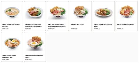 Oldtown White Coffee Malyasia Menu Prices Updated