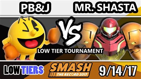 STR 2017 Smash 4 Low Tiers SS PBnJ Pac Man Vs Mr Shasta Samus