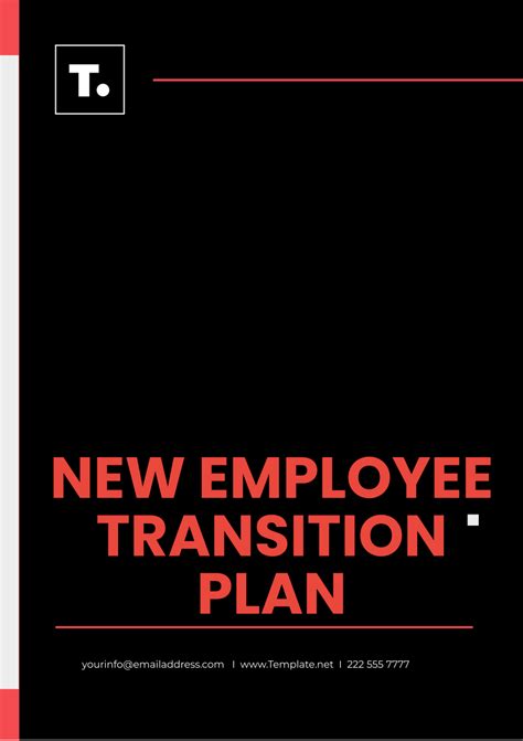 New Employee Transition Plan Template Edit Online And Download Example