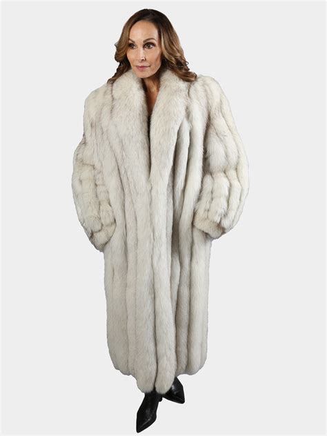 Blue Fox Fur Coat Women S Small Estate Furs