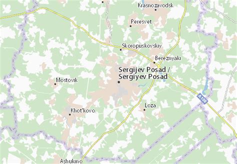 michelin sergiyev posad map viamichelin