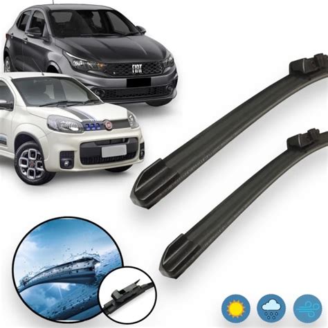 Kit Palheta Limpador De Para Brisa Fiat Novo Uno Fiat Argo