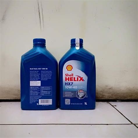 Jual Oli Mesin Shell Helix HX 7 Berhologram ORI SAE 10W 40 Kemasan 1