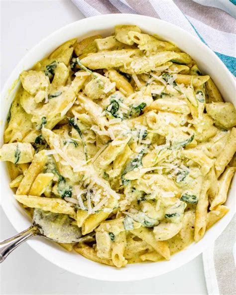 Creamy Chicken Pesto Pasta Craving Home Cooked