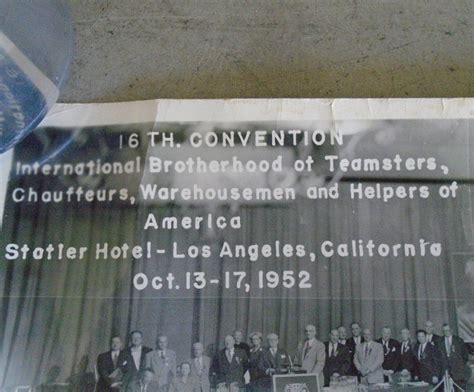 International Brotherhood of Teamsters 1952 Convention Photo