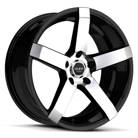 Ruff Racing R956 20 X 8 5 Inch Rims Gloss Black With Machined Face