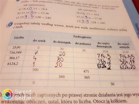 Uzupełnij tabelę zaokrąglanie liczb Brainly pl