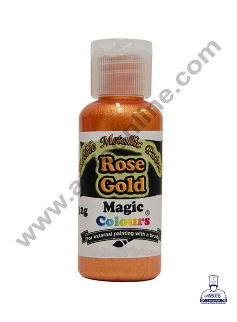 Magic Colours Edible Metallic Paint Colour Rose Gold 32g Arife Online Store