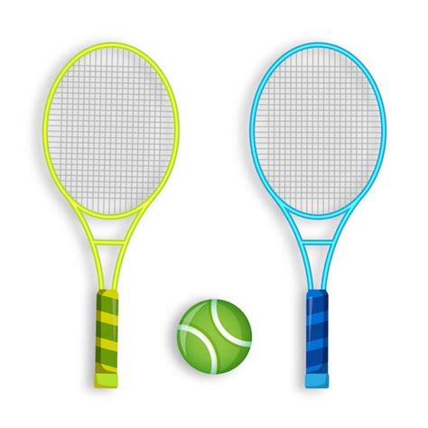 Ilustraci N De Raqueta Y Pelota De Tenis Vector Premium