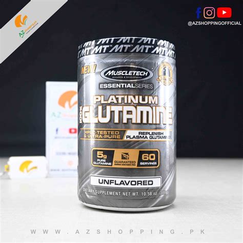 Muscletech Essential Series Platinum 100 Glutamine Unflavored 60