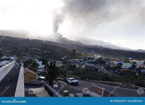 La Palma Canary Islands November 11 2021 View Of Eruption Of