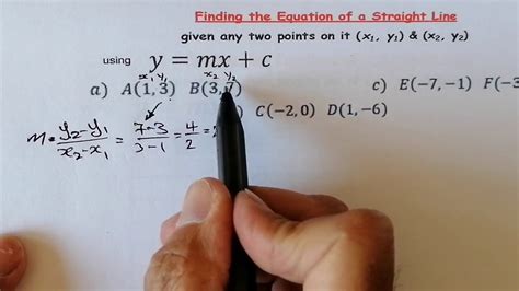 Equation Of A Line Between 2 Points