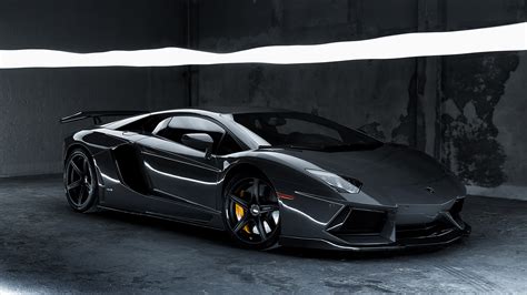 Lamborghini Aventador Matte Black Wallpaper Hd