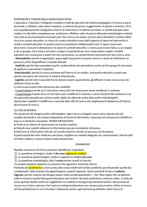 La Ricerca Qualitativa E Quantitativa In Educazione Paradigmi E