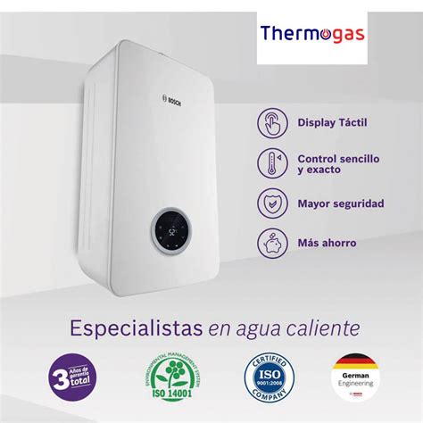 Calentador De Paso Bosch 15 Litros Tiro Forzado Therm 5600 Gas Natural