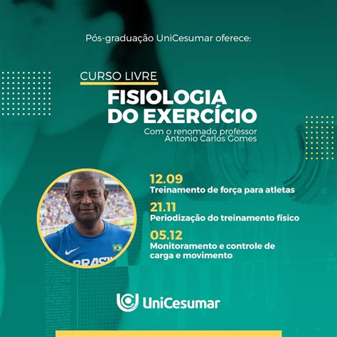 Fisiologia do Exercício Pós Graduação da UniCesumar promove curso