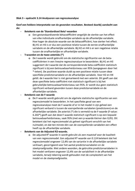 Blok Opdracht Blok Opdracht Analyseren Van