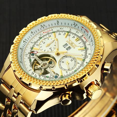 Jaragar Merk Luxe Horloge Heren Skeleton Automatische Mechanische