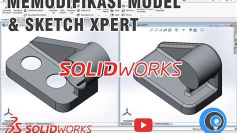 SolidWorks Tutorial Indonesia 041 Eng Sub Memodifikasi