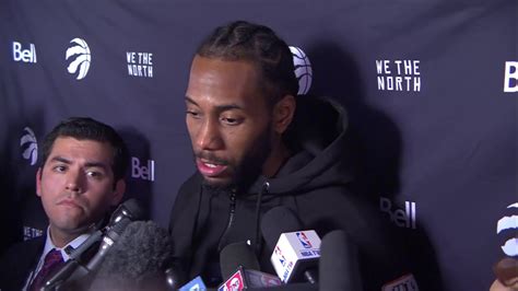 Kawhi Leonard Postgame Reaction Raptors Vs Spurs Youtube