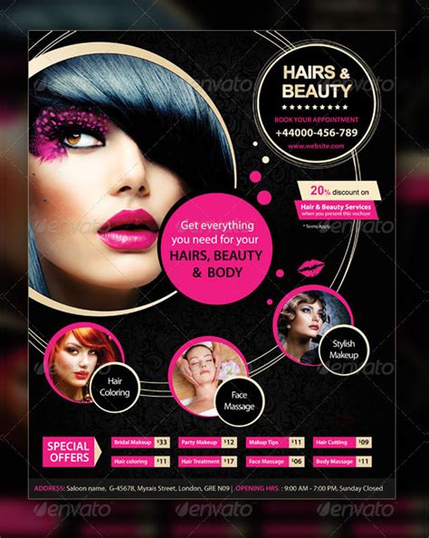 Hair Stylist Flyer Templates | PDF Template