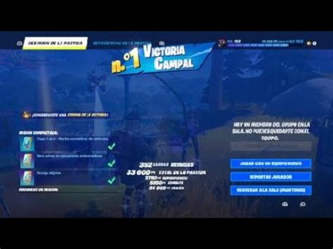 Fortnite Segunda Partida Ganada Youtube