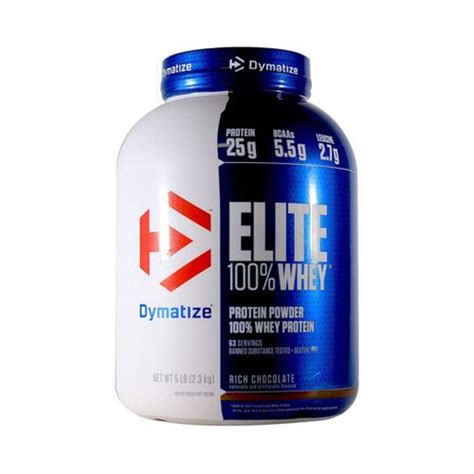 Concentrate Dymatize Nutrition 100 Elite Whey Protein Powder 5 Lbs