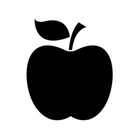 apple icon symbol sign 645138 Vector Art at Vecteezy