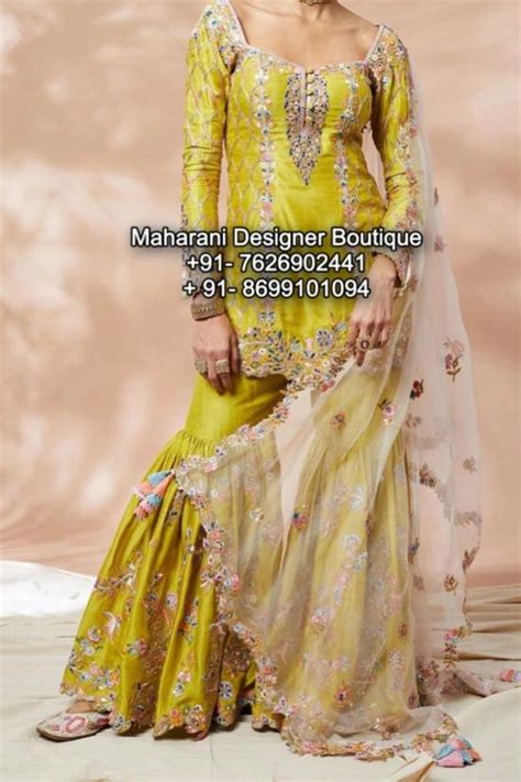 Punjabi Sharara Suit Design 2021 Maharani Designer Boutique