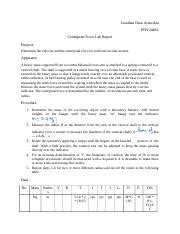 Lab Report Docx Jonathan Diaz Arencibia Phy L Centripetal Force