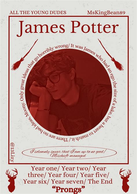 James Potter In 2024 All The Young Dudes James Potter The Marauders