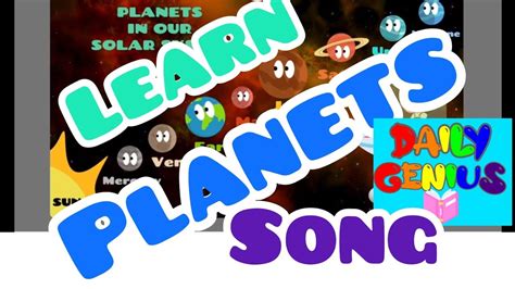 Solar System Song Planets Song Toddler Learning Video Kids Children