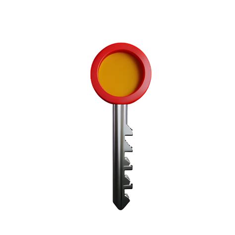 Key 3d Rendering Icon Illustration 28567005 Png