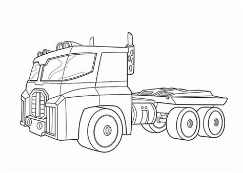 Optimus Prime Caminhão Desenho - Desenho De Caminhao Optimus Prime Para Colorir
