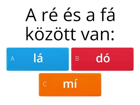 Szolmizáció - Kvíz