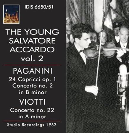 Amazon co jp パガニーニ 24のカプリース Op 1 他 The Young Salvatore Accardo vol