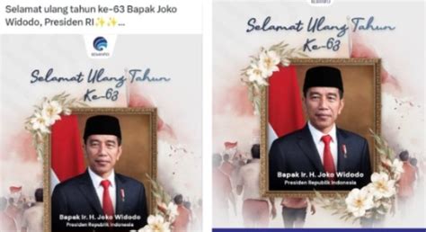 Viral Desain Ucapan Ulang Tahun Jokowi Dari Kominfo Menuai Kontroversi