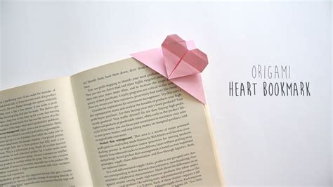 Diy Origami Heart Bookmark The Crafter Connection