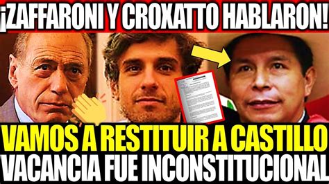 ABOGADO CROXATTO Y ZAFFARONI DAN CONTUNDENTE MENSAJE SOLO QUEDA