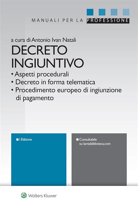 Decreto Ingiuntivo Aspetti Procedurali Decreto In Forma Telematica