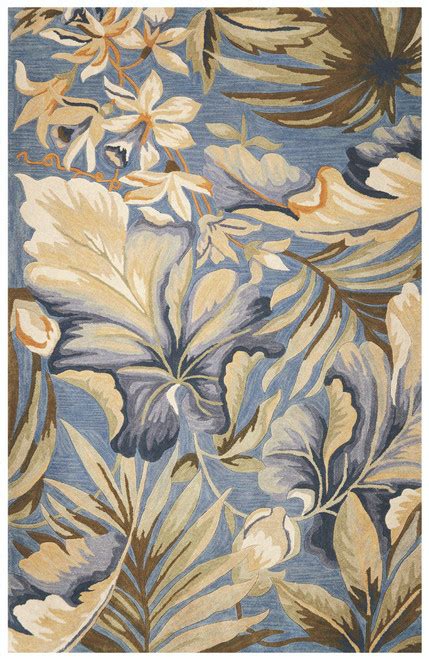 Paradise Border Luxury Wool Rug Carons Beach House