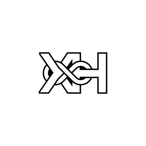 Alphabet Initials Logo Hx Xh X And H Vector Art At Vecteezy