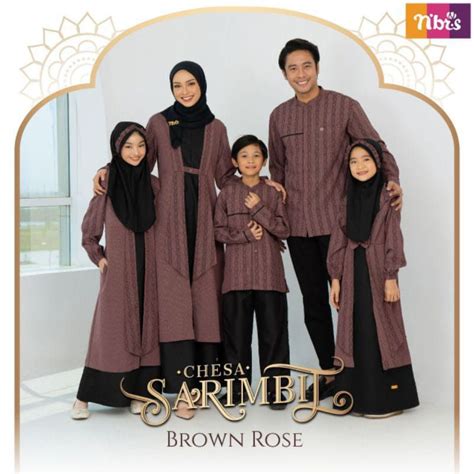 Jual Termurahhh Promo Sarimbit Nibras Aesthetic Baju Muslim Couple