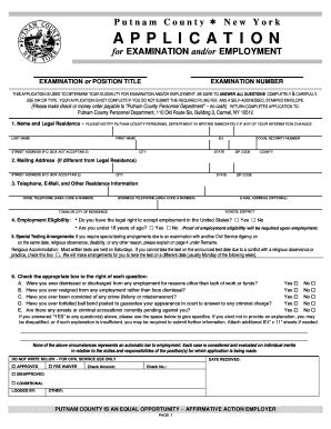 Fillable Online Putnam County Application Form Fax Email Print PdfFiller