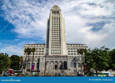 City Hall, Los Angeles editorial image. Image of california - 121648185