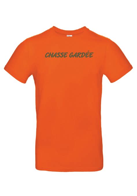 Vêtement de chasse TEE SHIRT CHASSE GARDÉE ORANGE