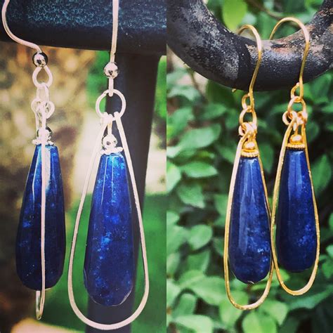 Sapphire Drop Earrings – Jewelry Making Journal