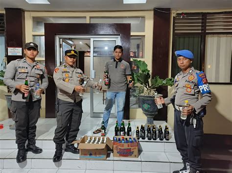 Polresta Gorontalo Kota Kembali Sita Puluhan Botol Minuman Keras