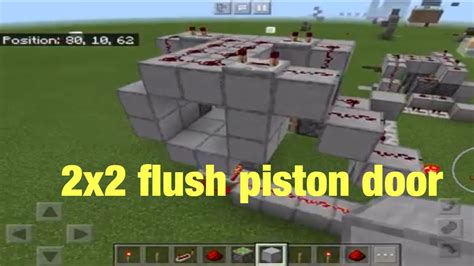 2x2 Bedrock Flush Piston Door Youtube