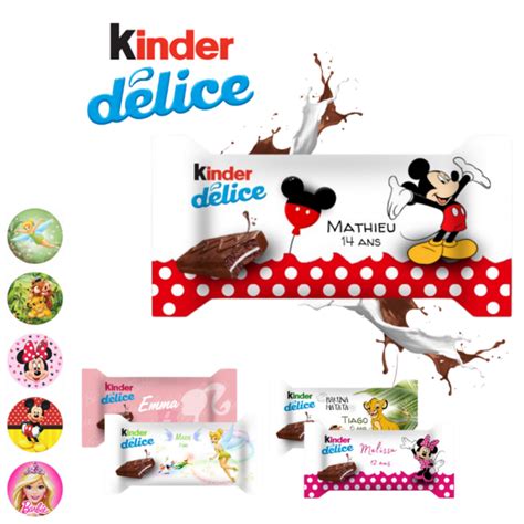 Kinder Delice Personnalis Personnages L Atelier Cr Ations